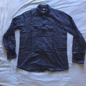 Element Denim Chambray L/S Button Up sz L